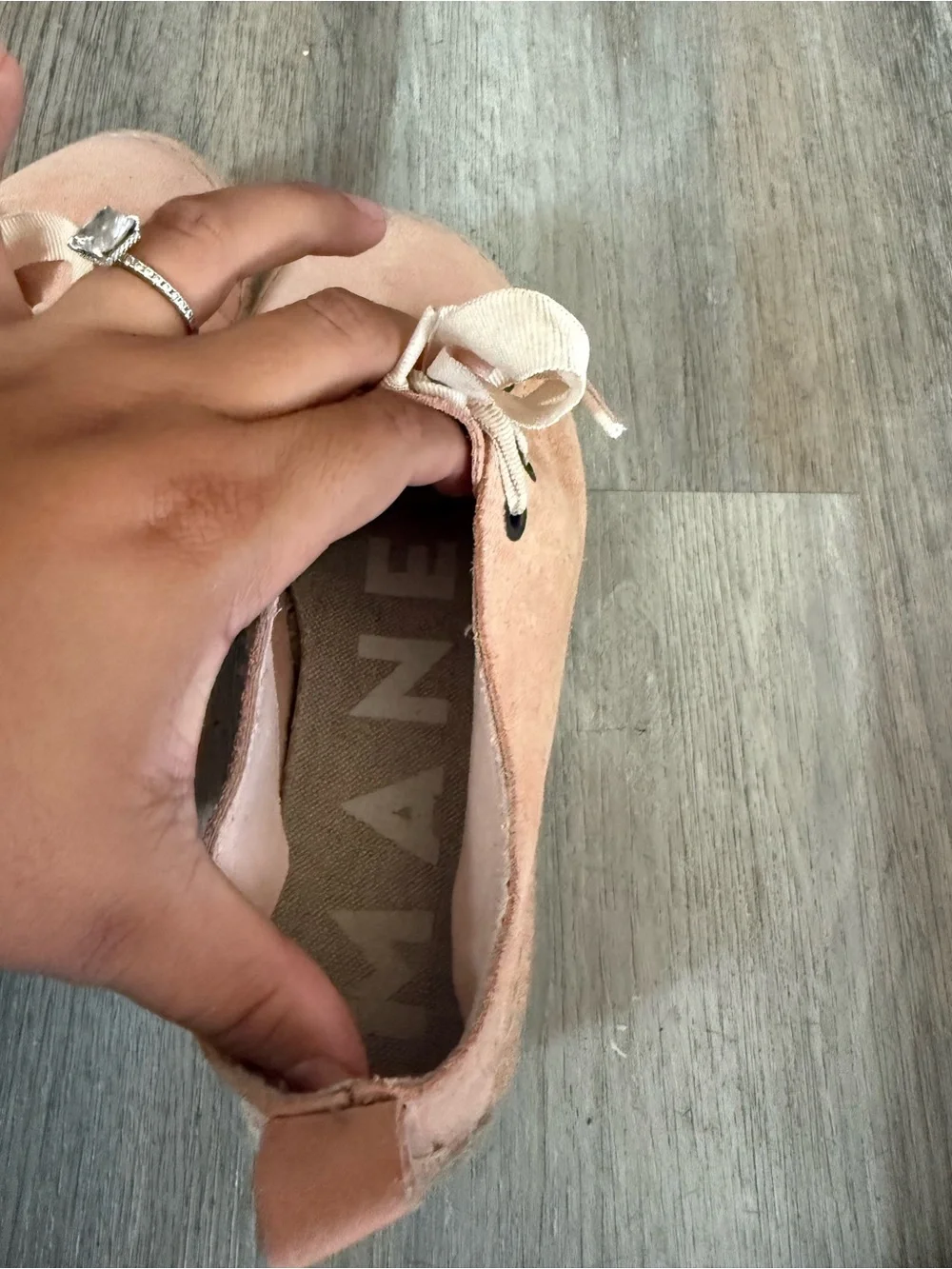 Manebi Hampton Blush Pink Espadrille Platform Sneaker